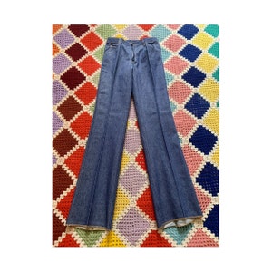 70er Jahre DEADSTOCK Denim FLARED Damen JEANS