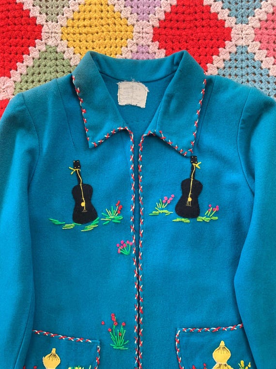 70年代のメキシコ刺繍カントリージャケット - Etsy 日本
