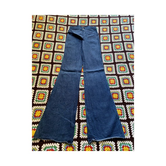 70s Deadstock LE VAGABOND Denim Flared Woman Jeans (available in