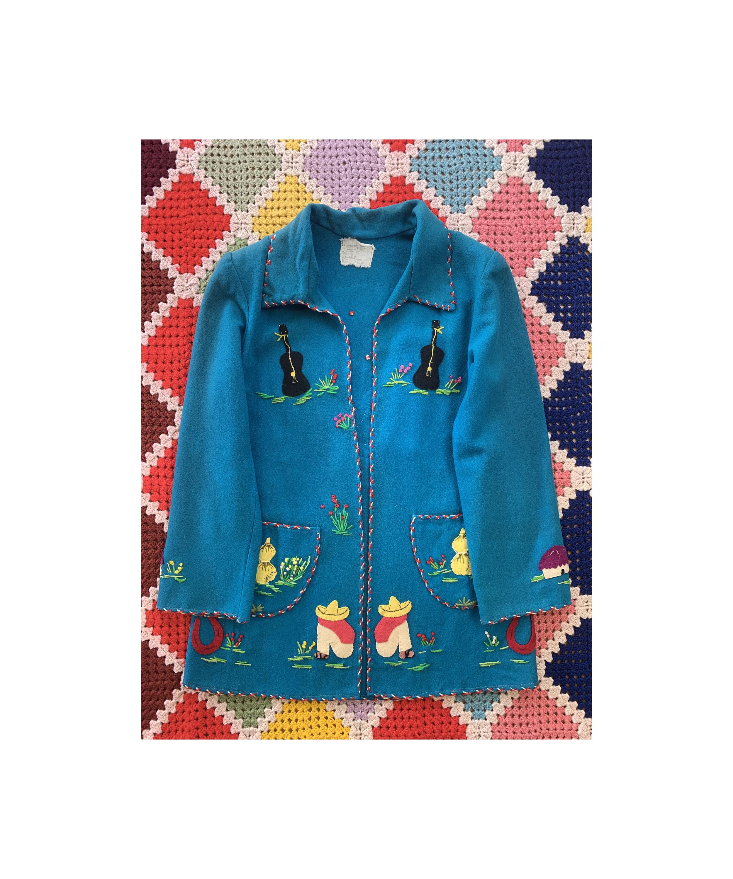 70年代のメキシコ刺繍カントリージャケット - Etsy 日本