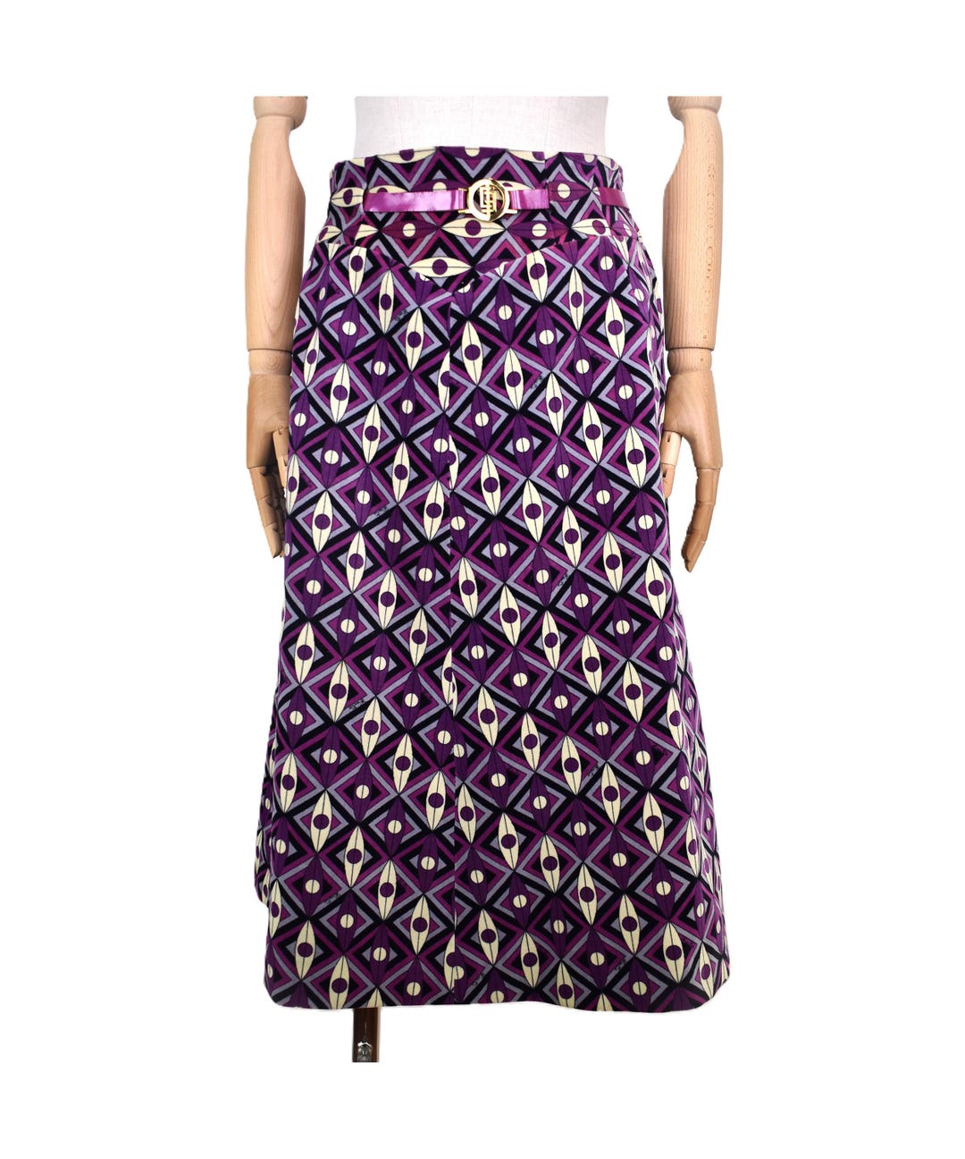 70s EMILIO PUCCI Velvet Maxi Skirt - Etsy