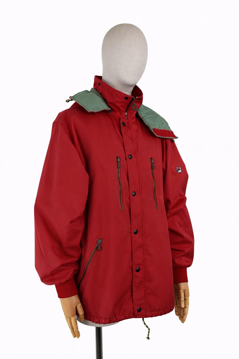 80s FILA red trekking man jacket image 2