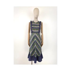 70s flowered COTTON prairie MAXI DRESS