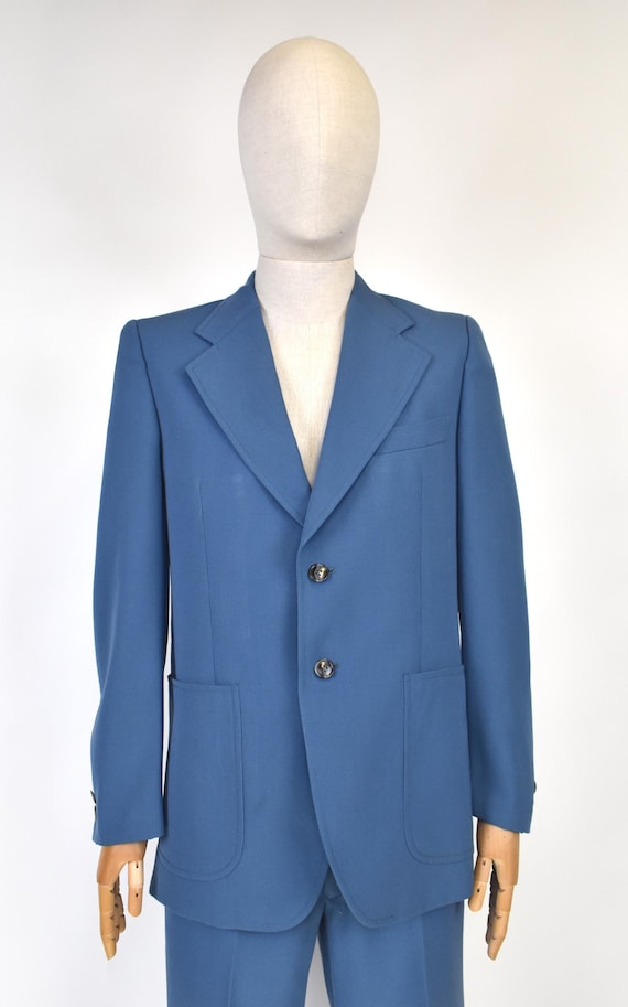 70年代のウールブルースーツ - Etsy 日本