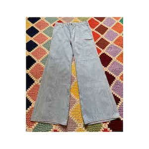70s DEADSTOCK cotton WOMAN &quot;denim&quot; trousers