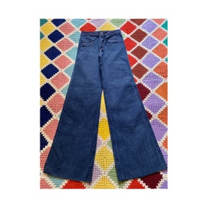 70s DENIM flared WOMAN jeans