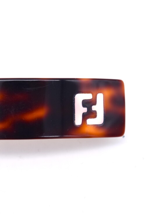 90s FENDI Tortoiseshell Hair Clip - Etsy New Zealand display picture 2