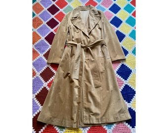 late 90s GUCCI woman PECCARY_LEATHER double breasted TRENCH_COAT