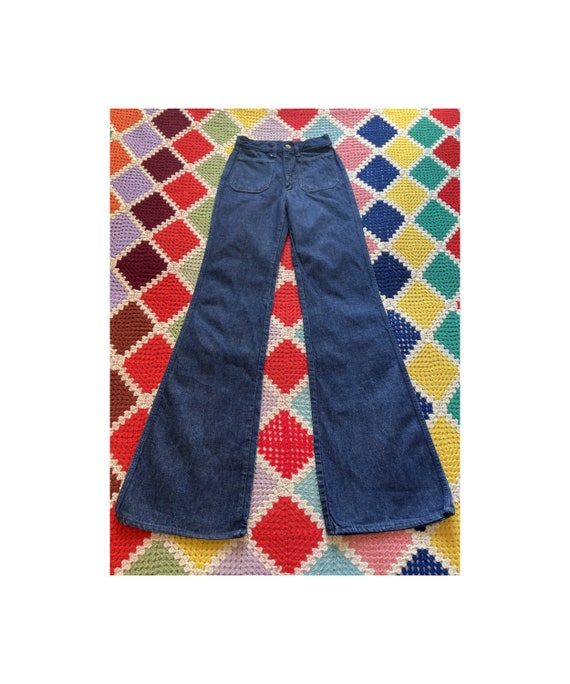 70s super_rifle denim flared - Gem