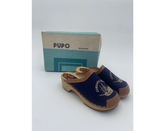 70s Deadstock wooden kids clogs (available in size 33EU - 1UK and 35EU - 2UK)