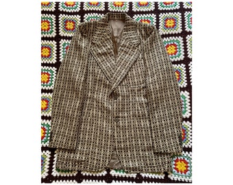 70s DEADSTOCK wonderful LANEROSSI psychedelic WOMAN wool blazer