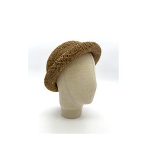 60s straw bowler hat