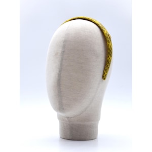 90s FENDI python leather yellow hair band