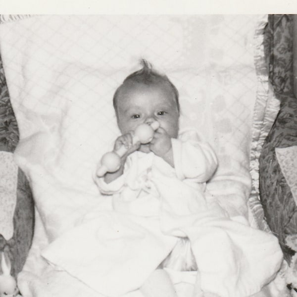 Baby Alfalfa! Little Rascals Kid With Crazy Hair Funny Cute 1950s - Vintage Original Photo