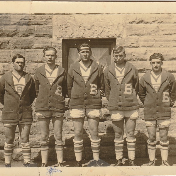 1920s Basket Ball Team! Cute Teenage Boys - Antique / Vintage Original Snapshot Photo - Time Got Away From Us