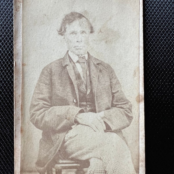 Politician or Town Drunk? Maybe Both! - Gay Int. - Antique/ Vintage Original CDV Photo - Time Got Away From Us