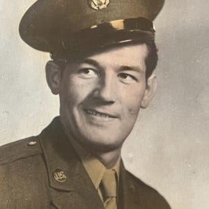 A Sly Smile! Handsome Military Man in Uniform! Gay Interest! - Antique/ Vintage Original Snapshot Photo - Time Got Away From Us