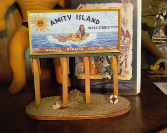 Jaws Billboard Amity Island sign