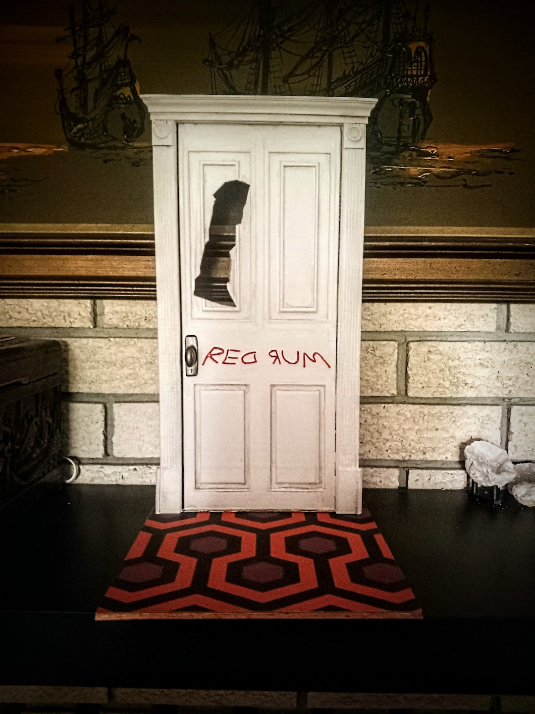 The Shining realistic Redrum Door Stephen King Diorama Display - Etsy