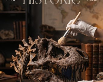 Handcrafted T-Rex Skull Fossil Replica – Museum Quality Dinosaur Sculpture