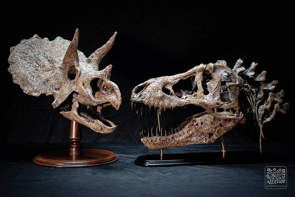 手作りのT-Rexの頭蓋骨化石レプリカ - 博物館品質の恐竜彫刻 - Etsy 日本