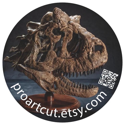 大型スピノサウルスの頭蓋骨レプリカ：手作りの化石スキャン、硬材