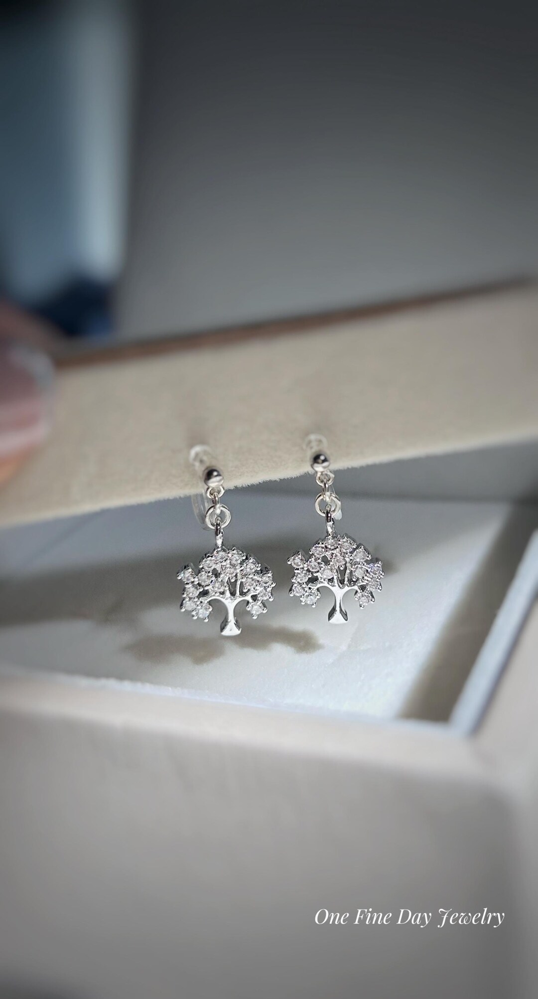 Tree of Life Earring Invisible Clip on Nature Earring Tree Clip on ...