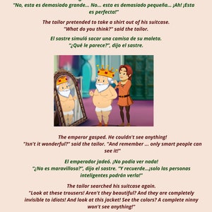 Learn Spanish, Learn English, The Emperor's New Clothes