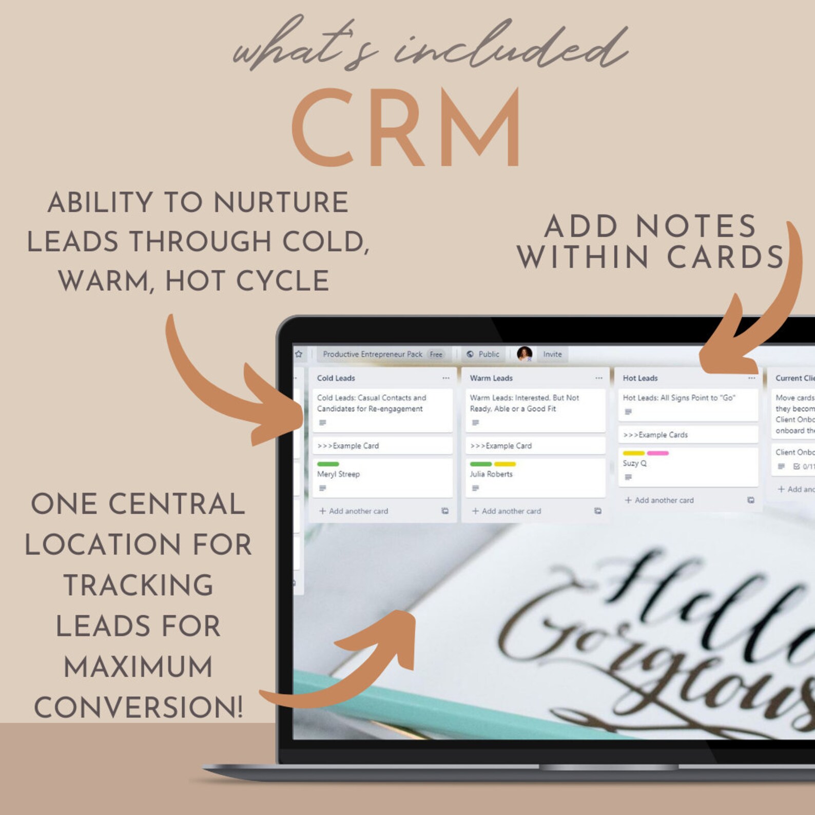 CRM Trello Template Customer Relationship Management Database Easily