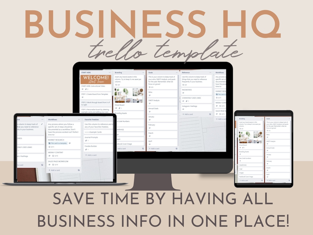 Business Headquarters Trello Template, Workflow System, Business Business Headquarters Trello Template, Workflow System, Business