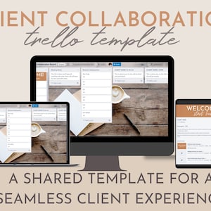 Client Collaboration Template | Client Tracker | Client Management System | Business Workflow | Trello Template | Client Tracking Tool