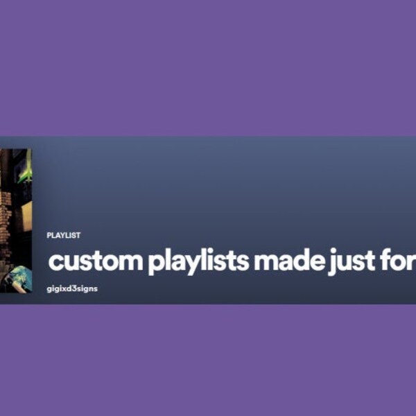 Unique Personalized Comfort Spotify Playlist!