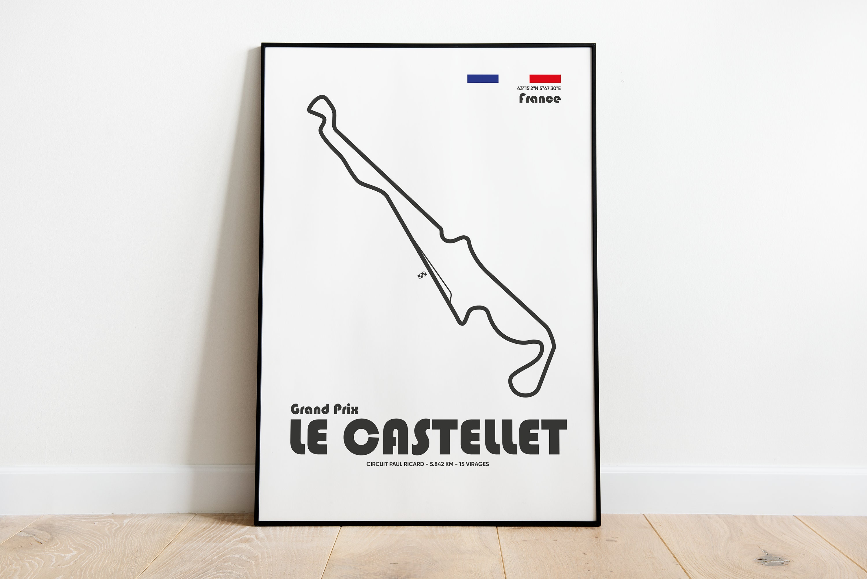 Poster Circuit Paul Ricard F1 / Impression Grand Prix de France - France