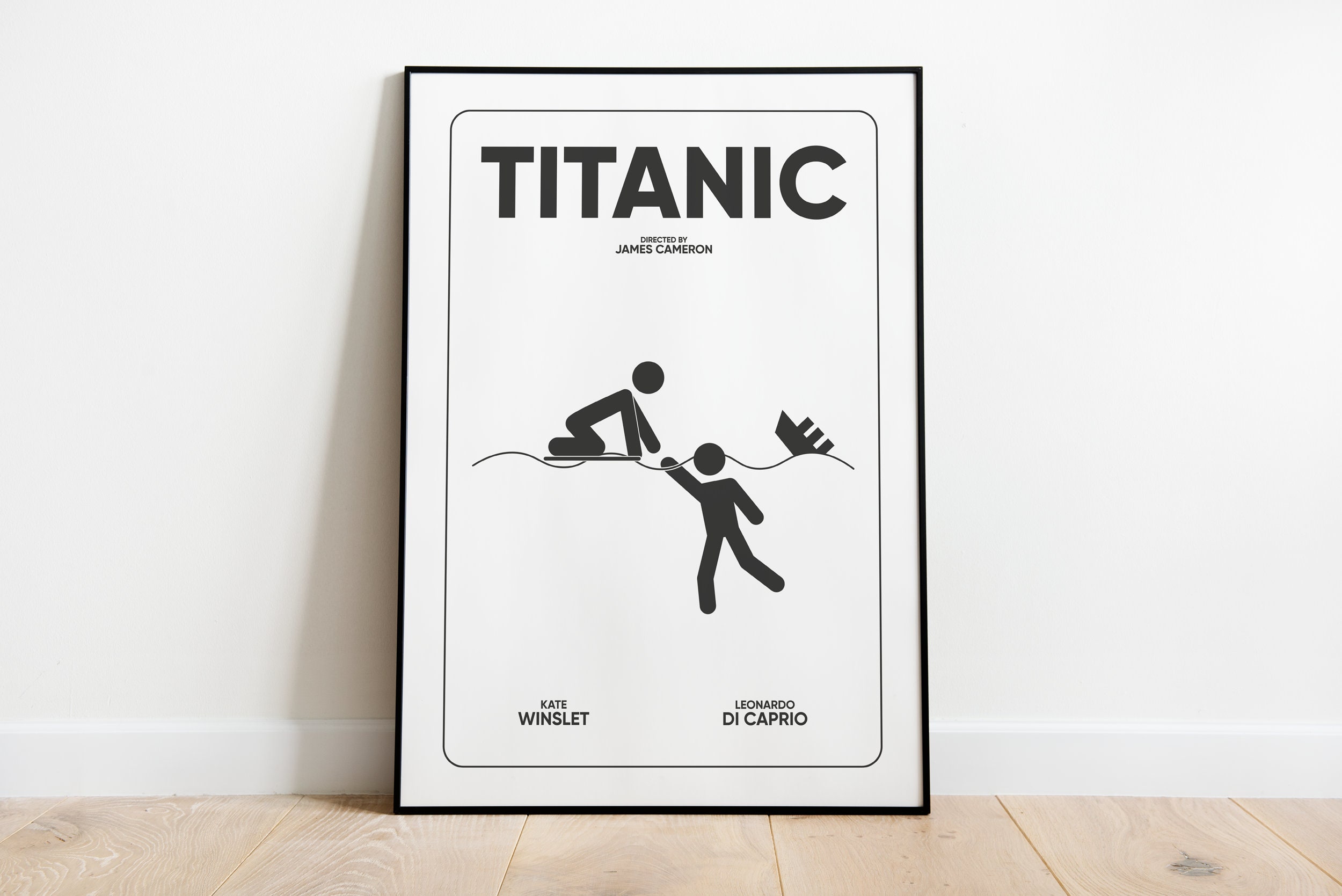 Affiche Cinéma Titanic, Film Culte, Scène Mythique, My Heart Will Go On, Leonardo Dicaprio, Kate Win