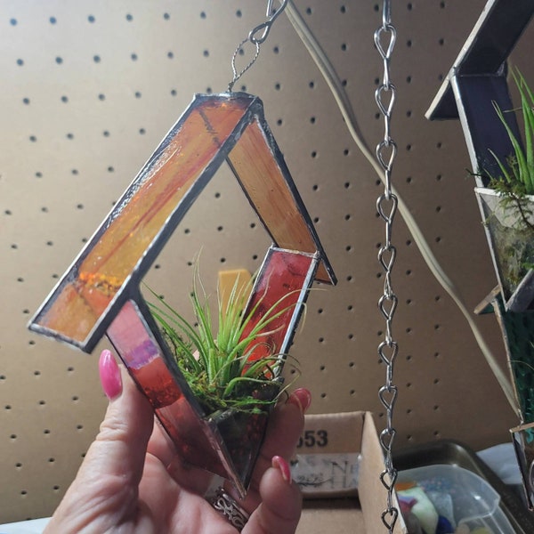 Stained Glass Plant Holder Etsy
