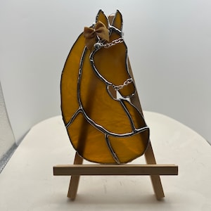 Limited Edition” Caramel A Girl’s Best Friend”   Horse stained glass window decor, horse Stained Glass, horse Suncatcher, Window , horse,