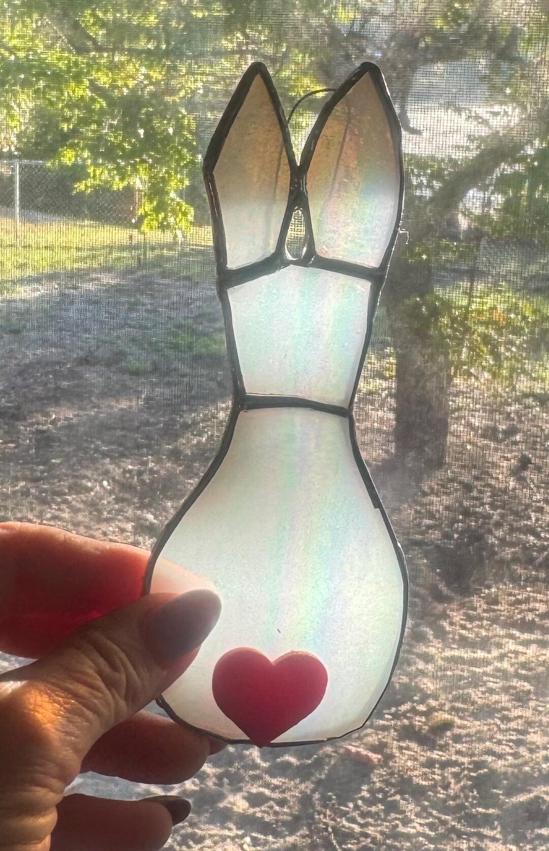 Rabbit Silhouette Suncatchers, Rabbit Window Decor , Suncatchers ...