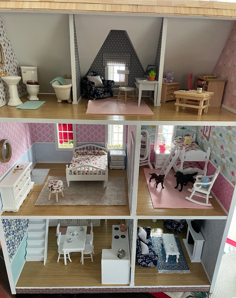 Dollhouse Fully Assembled Custom Built Heirloom Quality Etsy