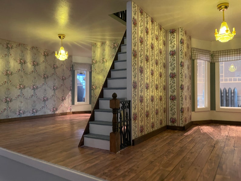 Custom Built Dollhouse Fully Assembled W/ LED Battery Etsy