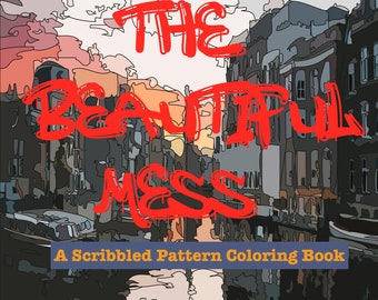 Scribbled Pattern Coloring Book: Stress Relief for Adults & Kids (Printable Download)