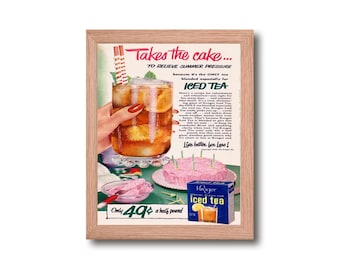 Vintage Poster Retro Art Advertisement Poster Classic Nostalgic Antique | Digital Download Image | Wall Art Printable