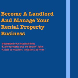 Become A Landlord And Manage Your Rental Property Business | US Edition | A Reference Guide | PDF Download Printable Book