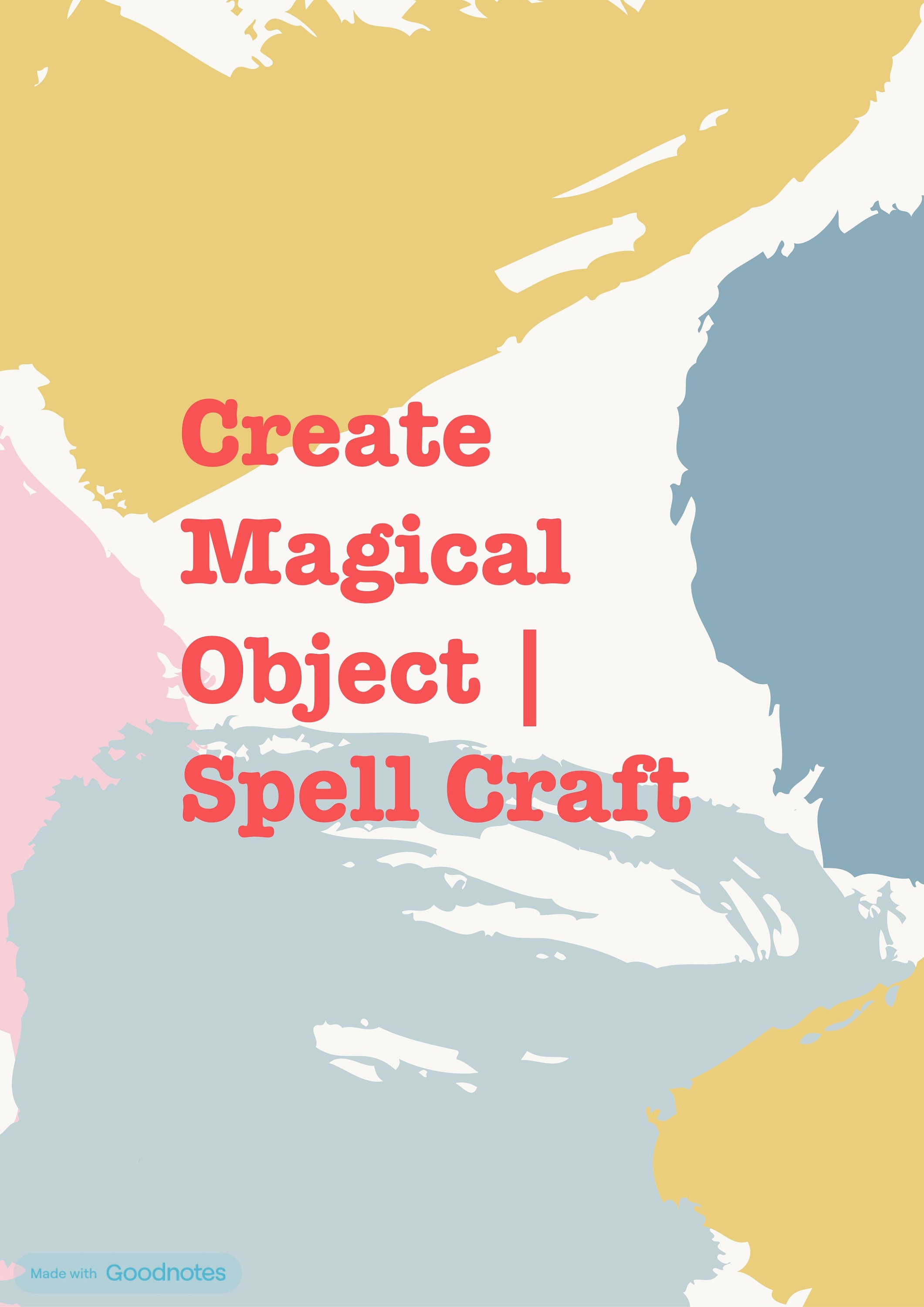 Create Magical Object | Spell Craft | PDF Download - Etsy