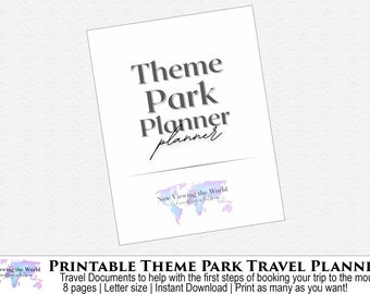 WDW-planerare, temaparksplanerare för att besöka musen, första gången du planerar INNAN du bokar din resa, utskrivbar reseplanerare för Orlando
