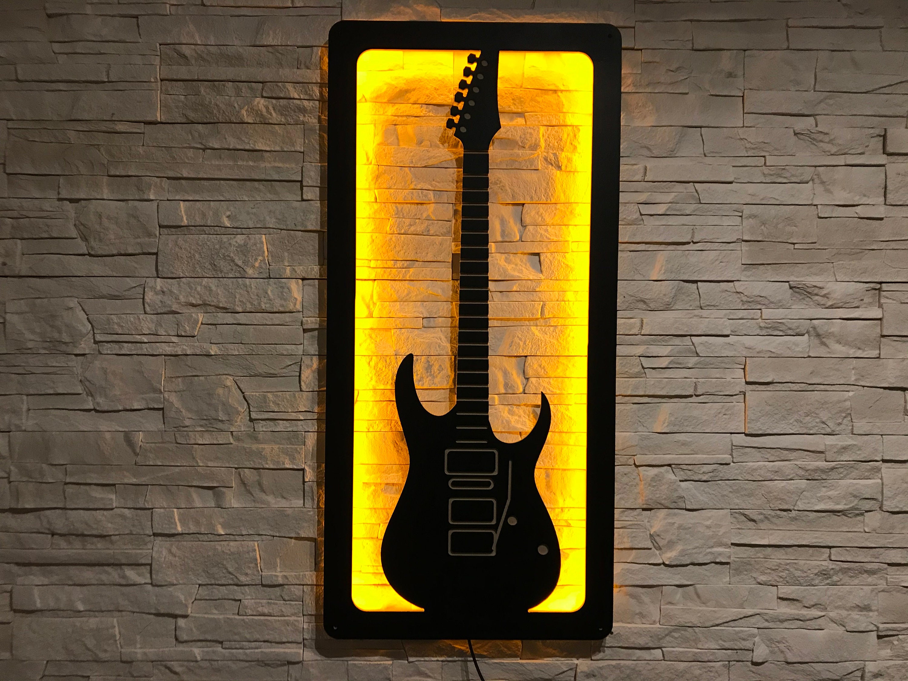 Lampe lumineuse LED Guitare électrique - Guitare Attitude
