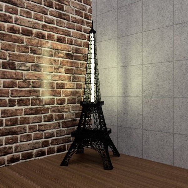 Grande Tour Eiffel Lampe construction solide noir 52inch / 130cm - Paris tour, France, grande grande lampe Eiffel, lampe en bois Cadeau de pendaison de crémaillère