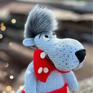 Wolfie Häkelanleitung, Amigurumi Digital Download PDF, gestrickter Wolf Stofftier, Wolf Plüschtier DIY, Amigurumi Wolf Spielzeug, DIY Tier Plüschtier