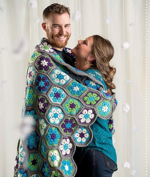 African flower blanket hot sale