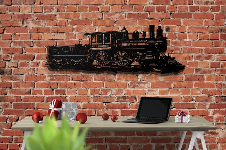 Train Metal Wall Decor Metal Wall Art Wall Decor Interior Etsy