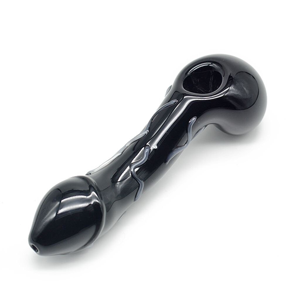  Penis Peace Pipe 12 long dong wood statue DARK BROWN